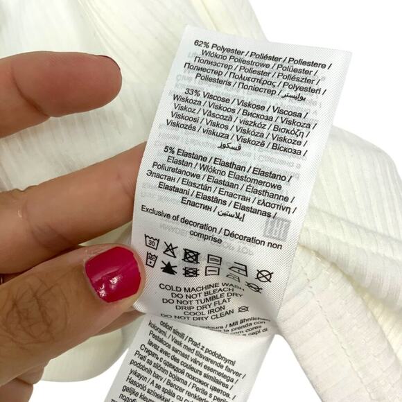 Noisy May Adele Crop Camisole White Size XL NWOT $29 MSRP - Picture 7 of 8